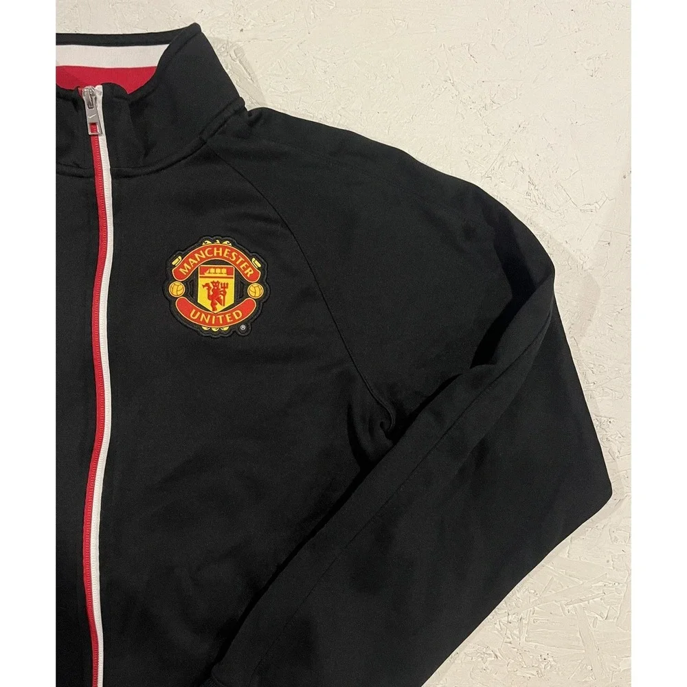 MANCHESTER UNITED 2013 SOCCER TRACK JACKET NIKE #478167-010 Size S‎ Black Color